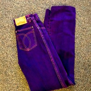 NWT Vintage 70’s 80’s National Purple Wash High Waisted Jeans Mom Jeans